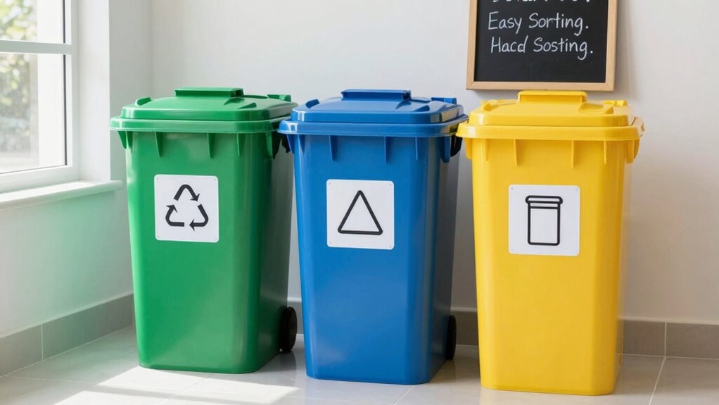 label bins clearly and efficiently