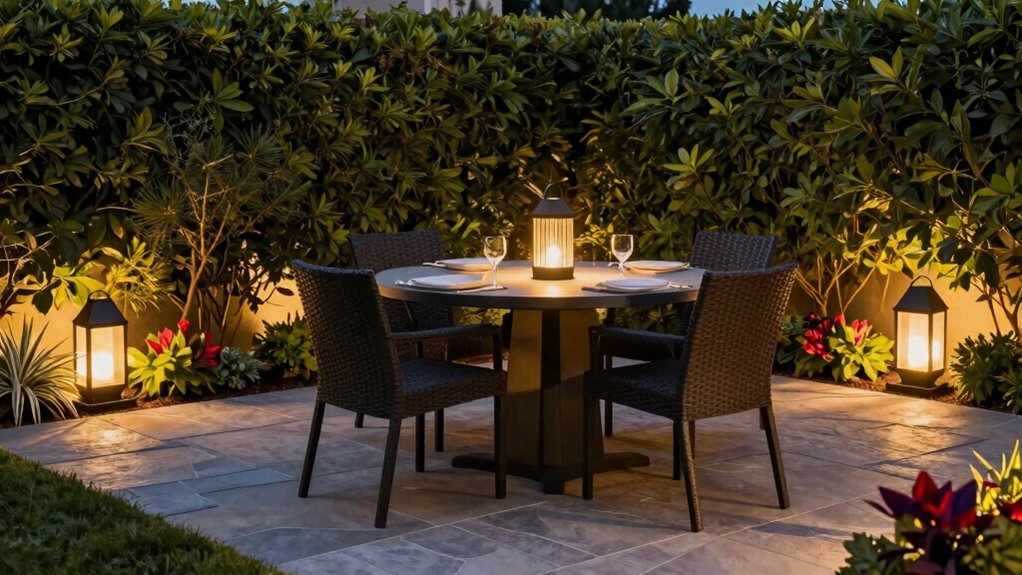 layered outdoor lighting design