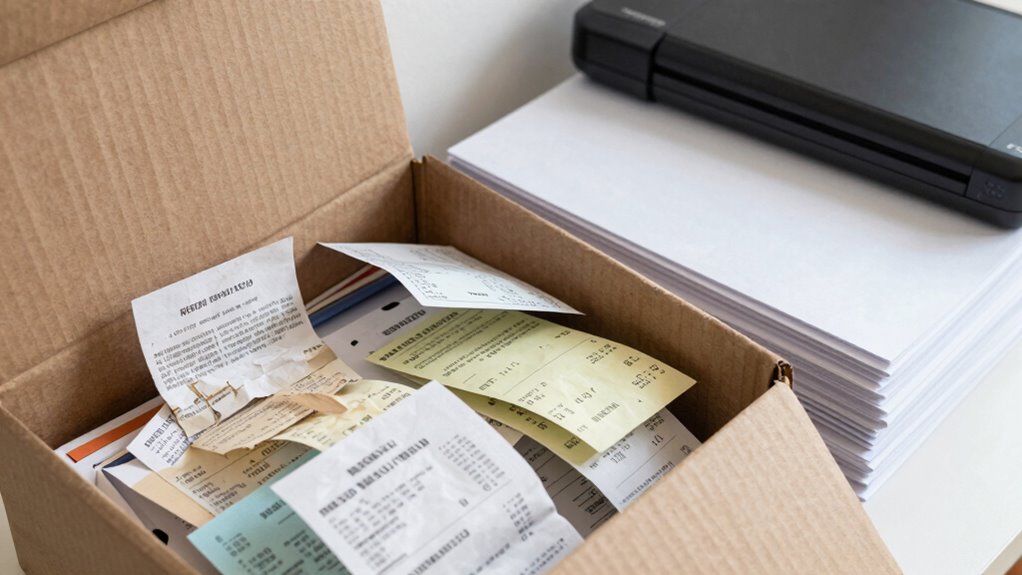 maintain consistent receipt organization