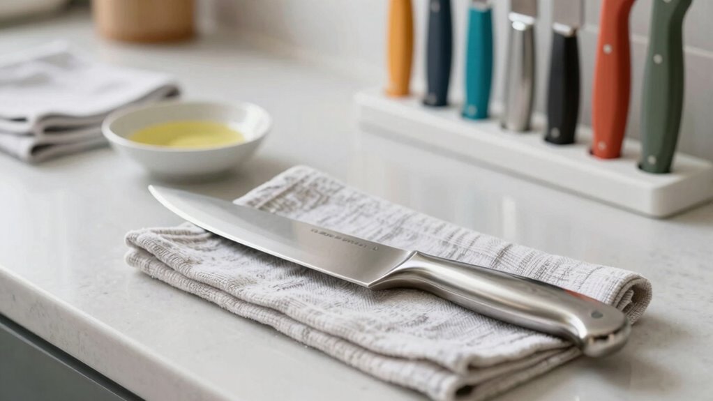 maintain knives through regular care