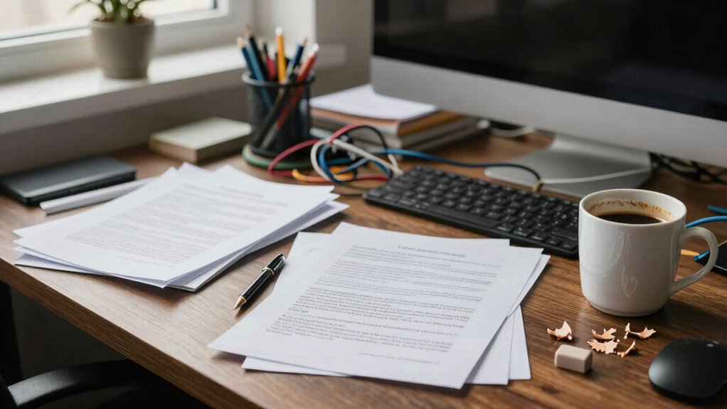 maintain organized clutter free workspace