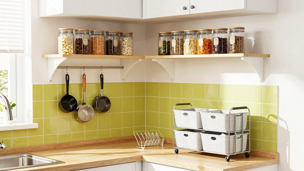 maintain organized small kitchen