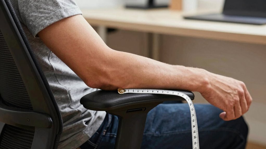 measure armrest height accurately