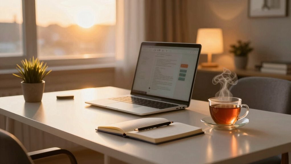 mindful routine clears stress