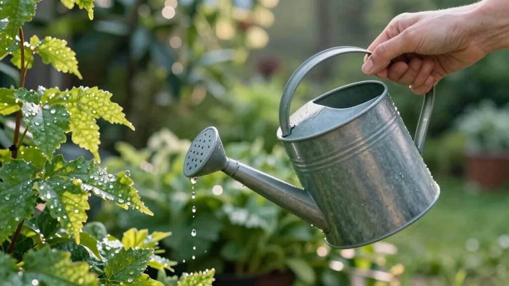 mindful watering promotes calmness