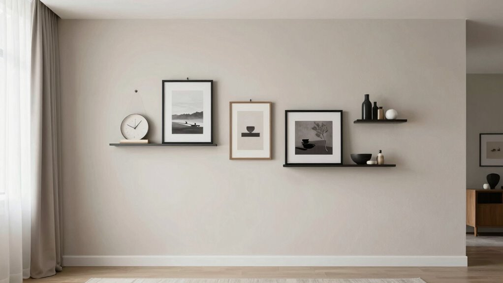 minimize wall damage and clutter