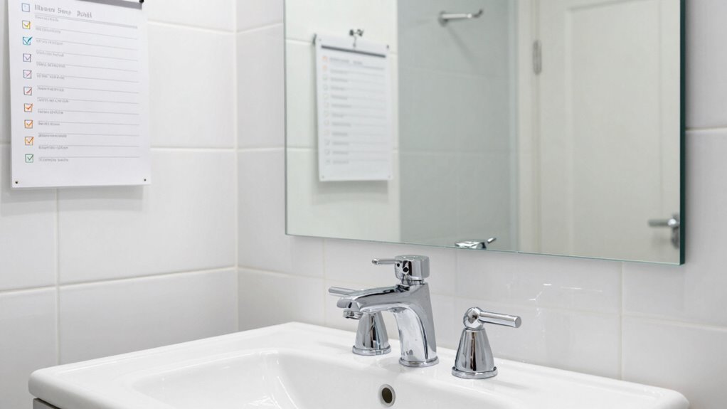 mirror and fixture maintenance