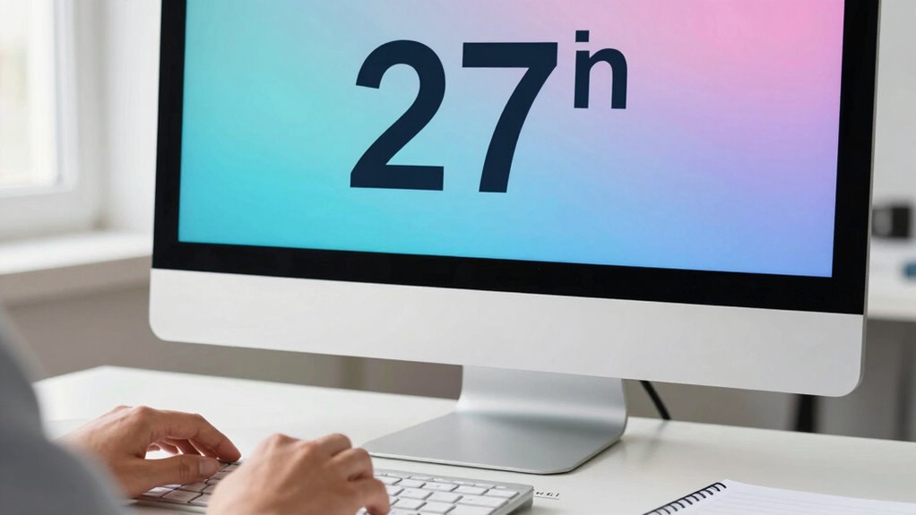 optimal monitor size and distance