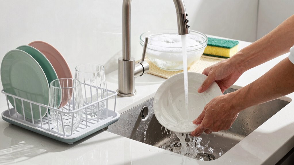 optimize dishwashing water usage