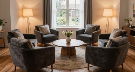 optimized conversation friendly seating