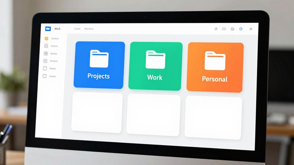 organize files with categories