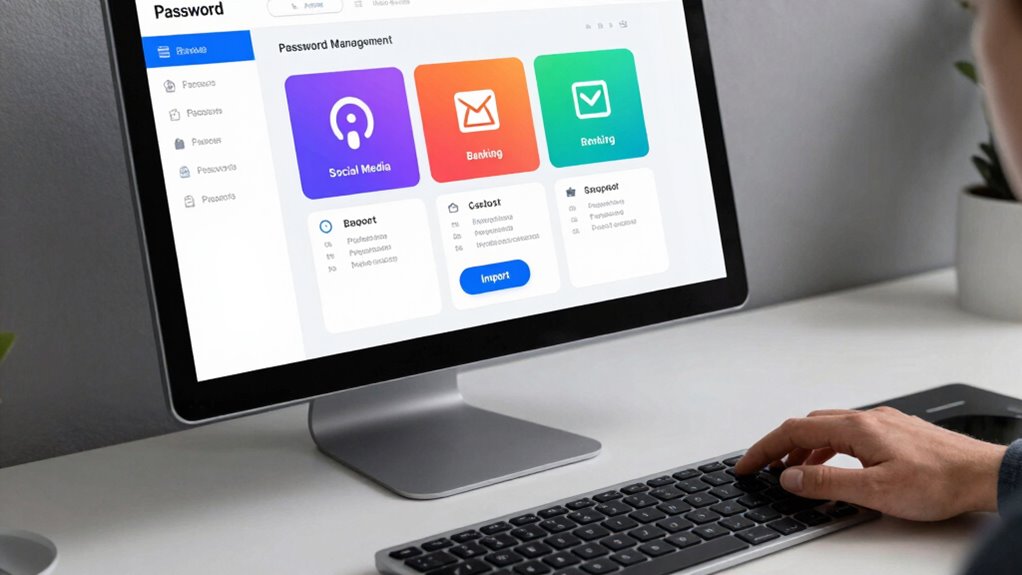 organize passwords for accessibility