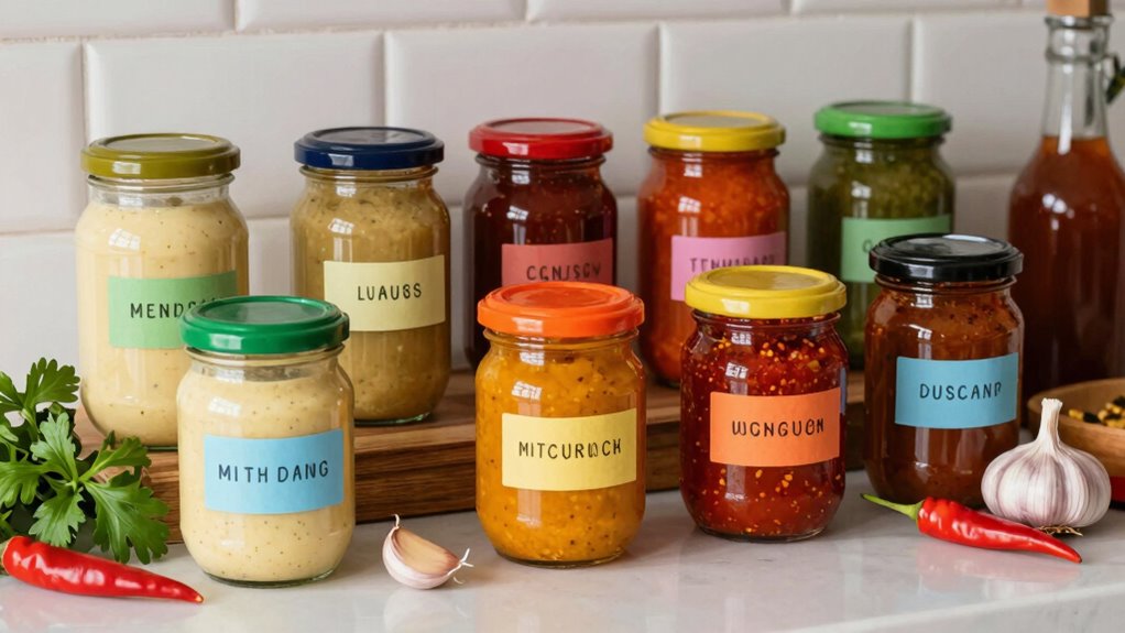 organize sauces by category