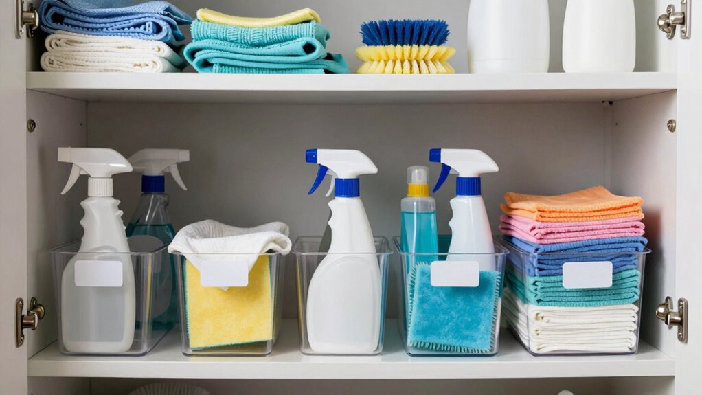 organize supplies for efficiency