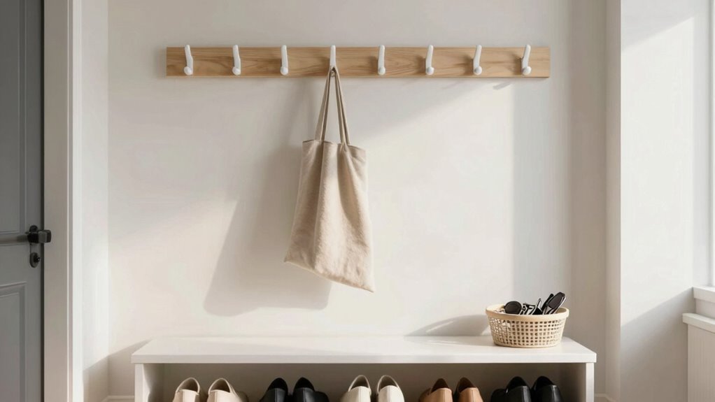 organized calming entryway space