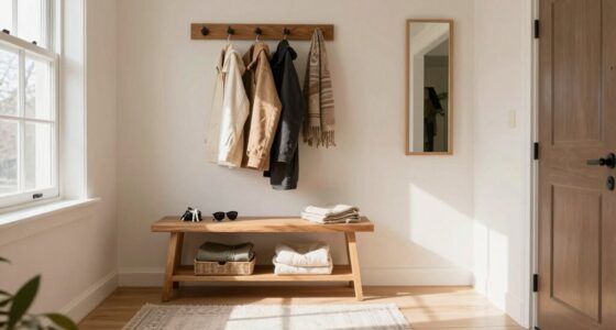 organized entryway for mornings