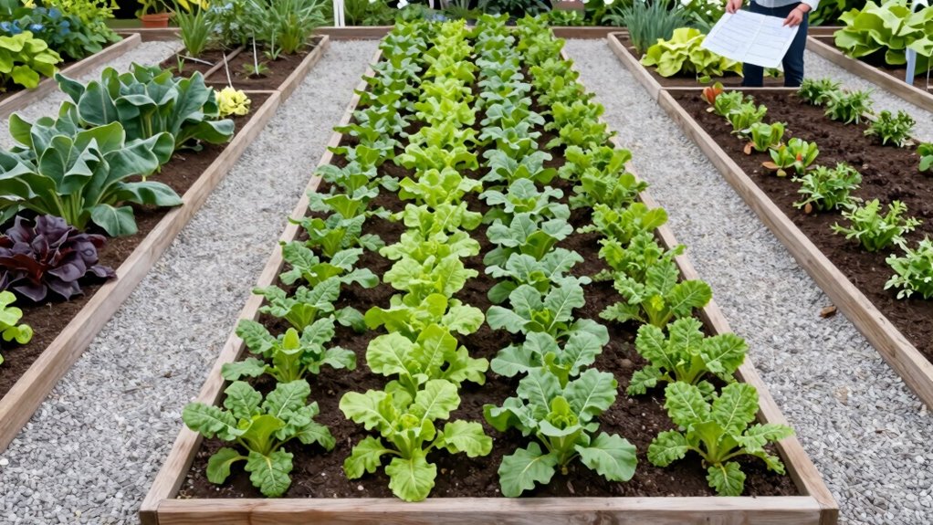 organized harmonious garden planning