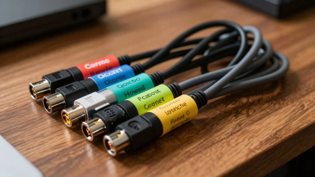 organized labeled cable system