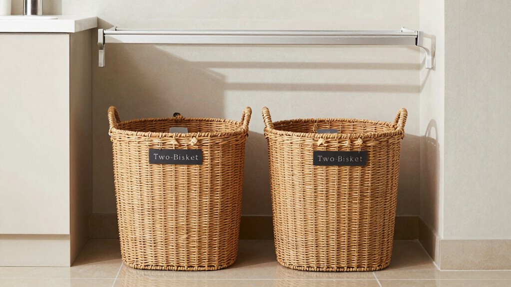 organized laundry routine system