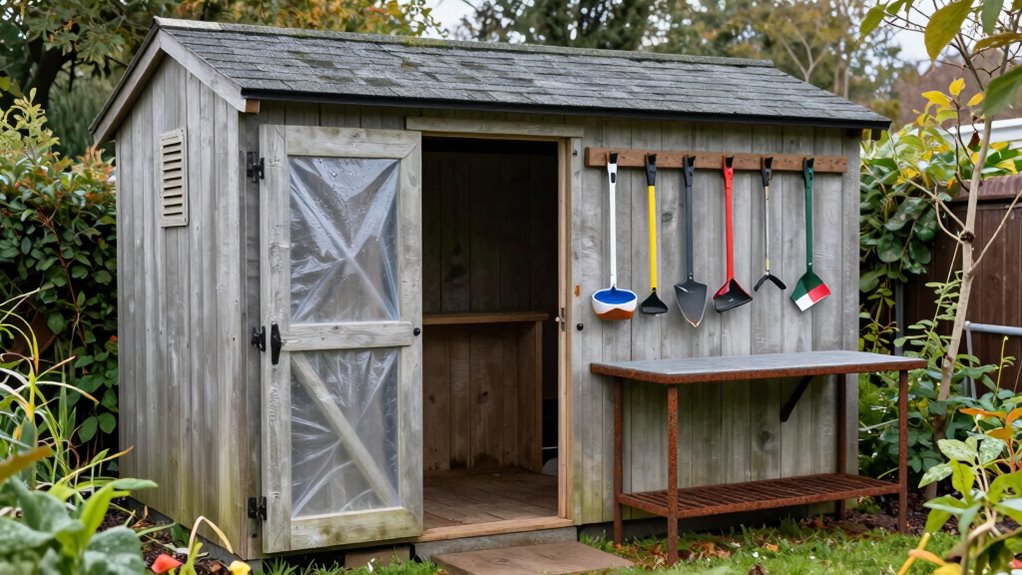 outdoor tool storage protection