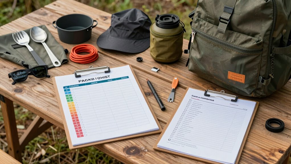 pack early check gear