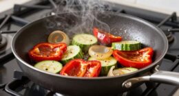 preheat pan to prevent sticking