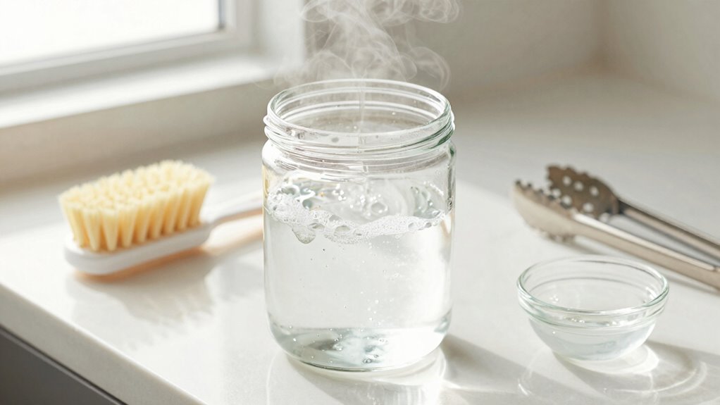 proper container cleaning and sterilization