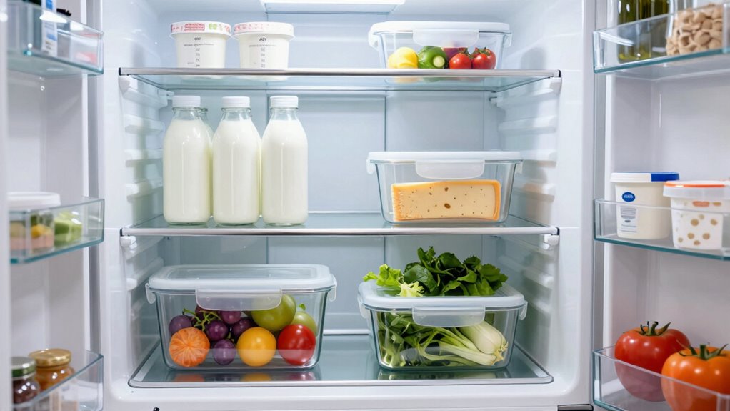 proper dairy and leftover storage