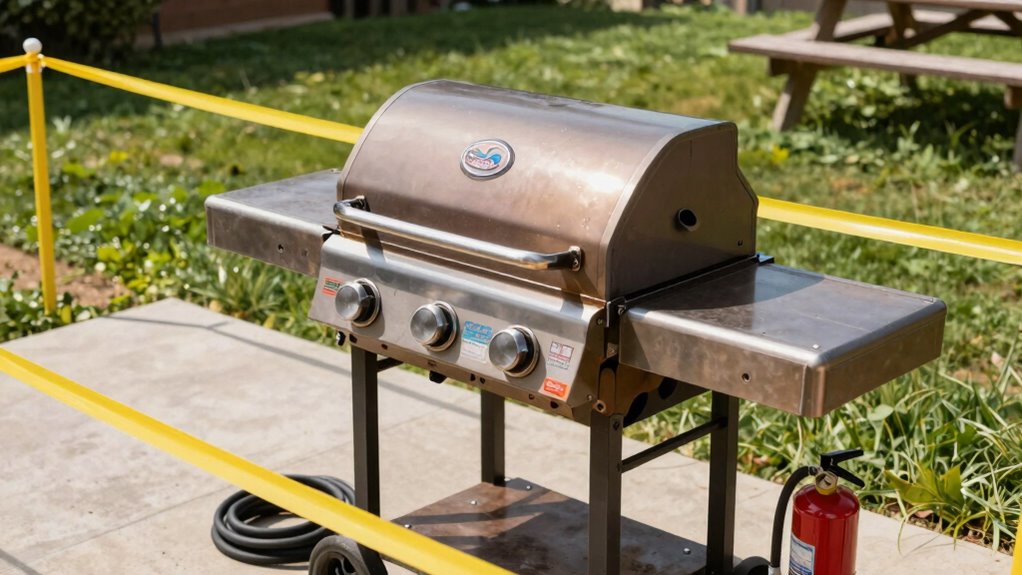 proper grill placement safety