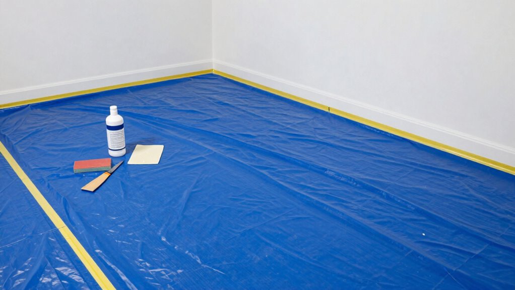 protect surfaces before painting