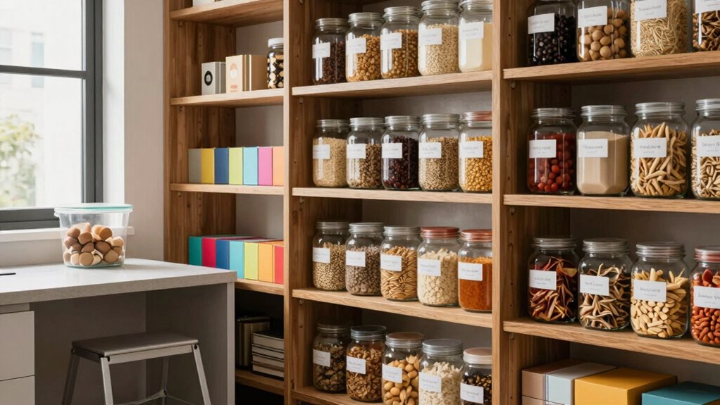 quick attractive pantry organization