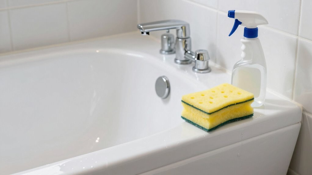 quick shower and tub cleaning