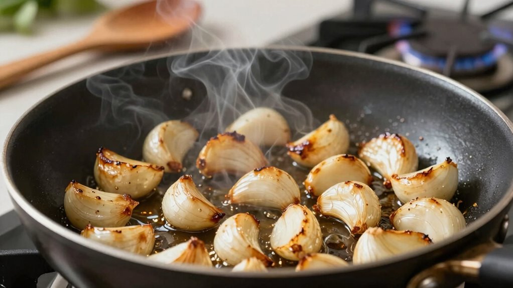 quickly salvage burnt garlic