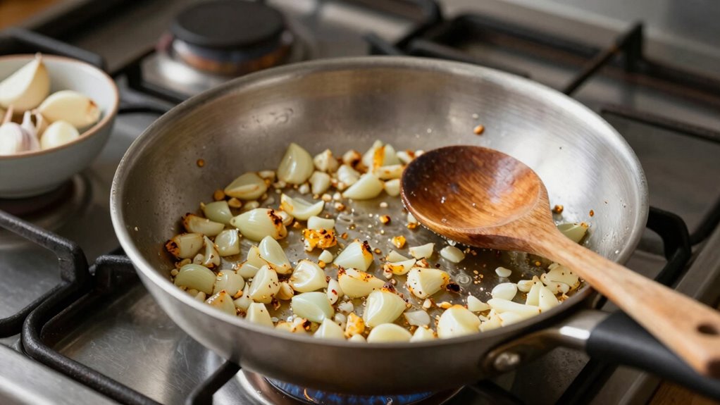 raw garlic enhances flavor