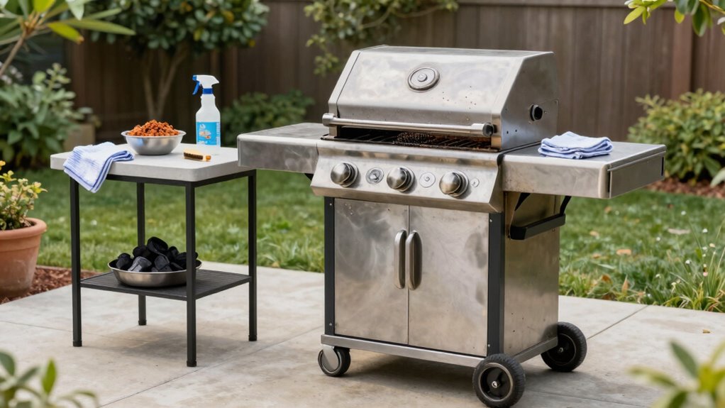 regular grill cleaning schedule