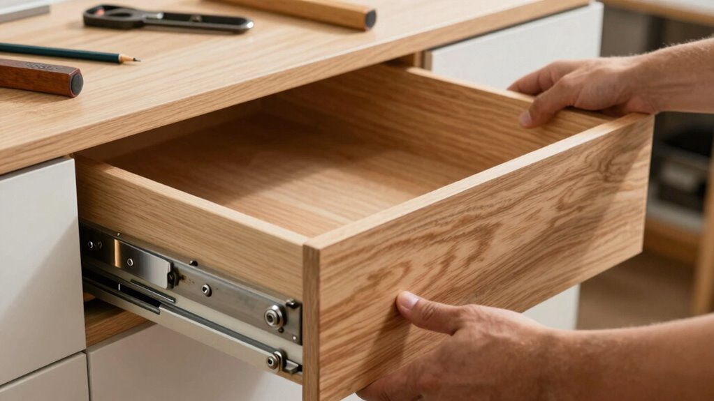replace damaged drawer slides