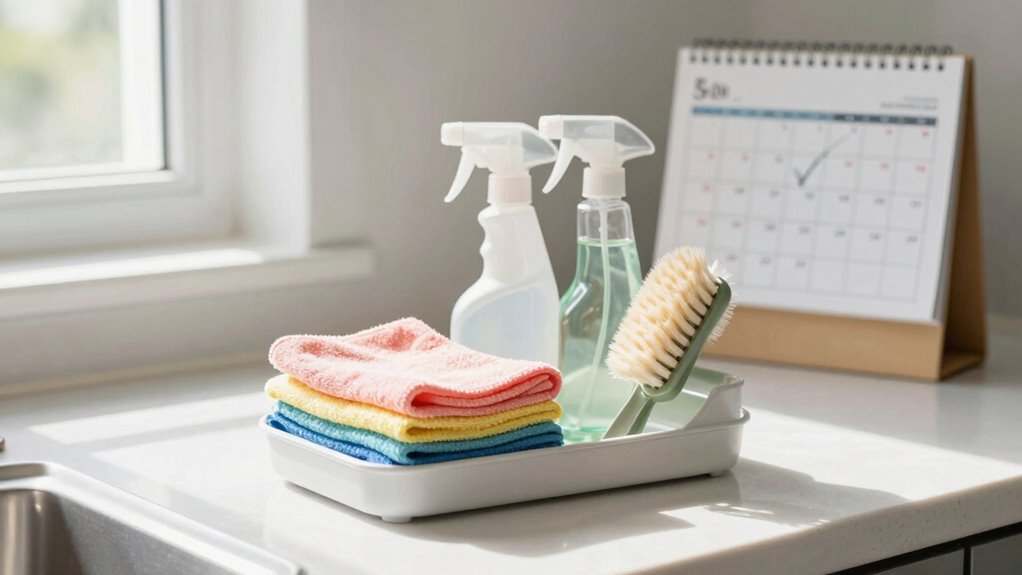 scheduled cleaning reduces stress