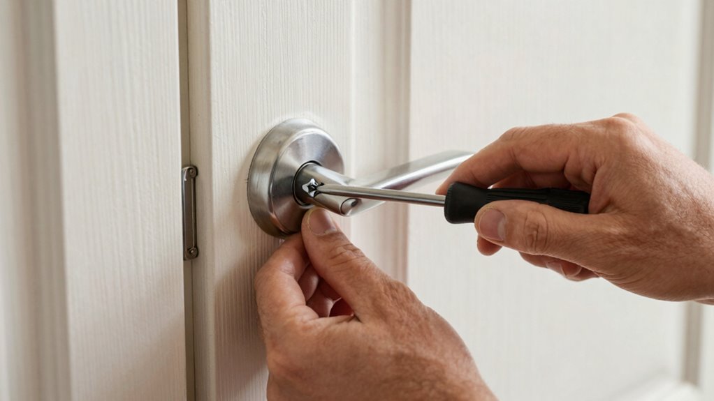 secure door handle assembly