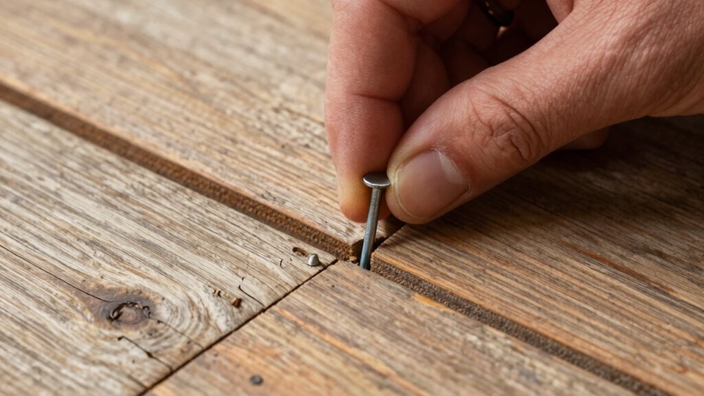 secure loose floorboards sustainably
