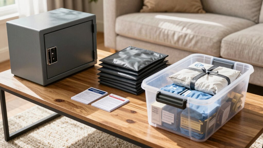 secure valuables and documents