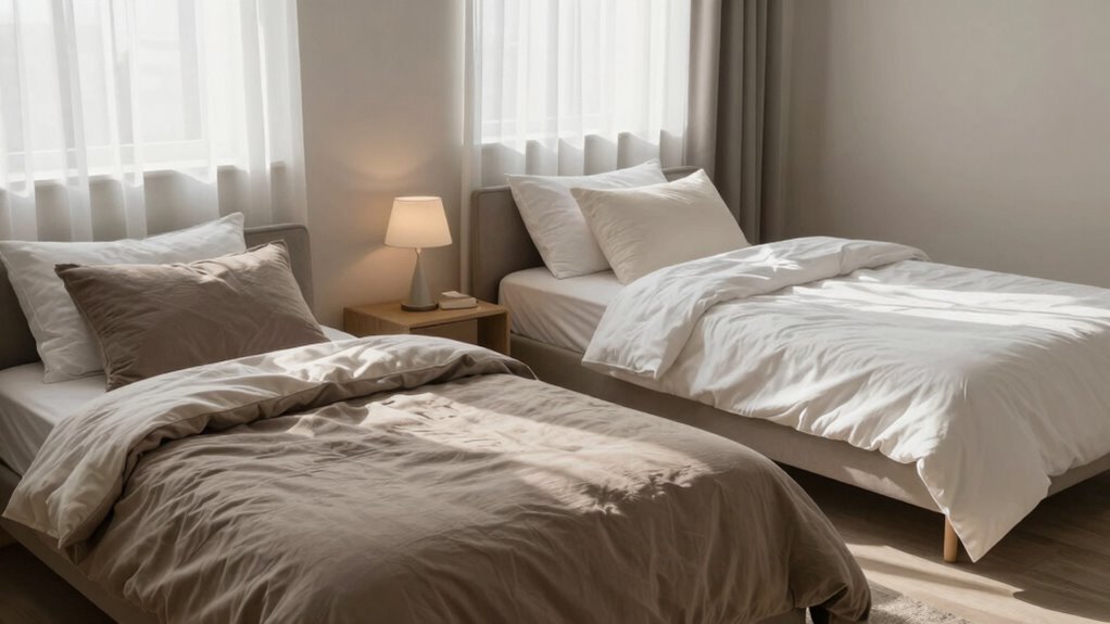 serene clutter free sleep environment