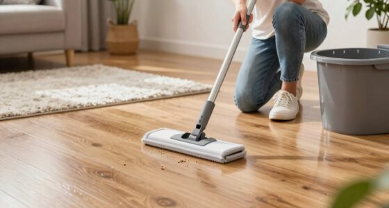 shoes on indoor floor cleaning