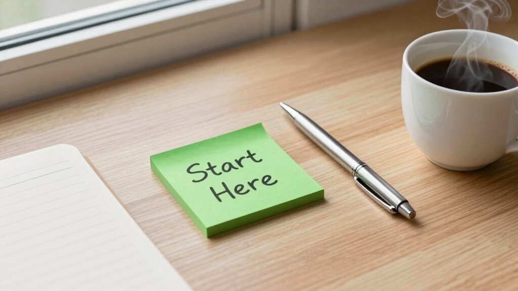 start small overcome hesitation