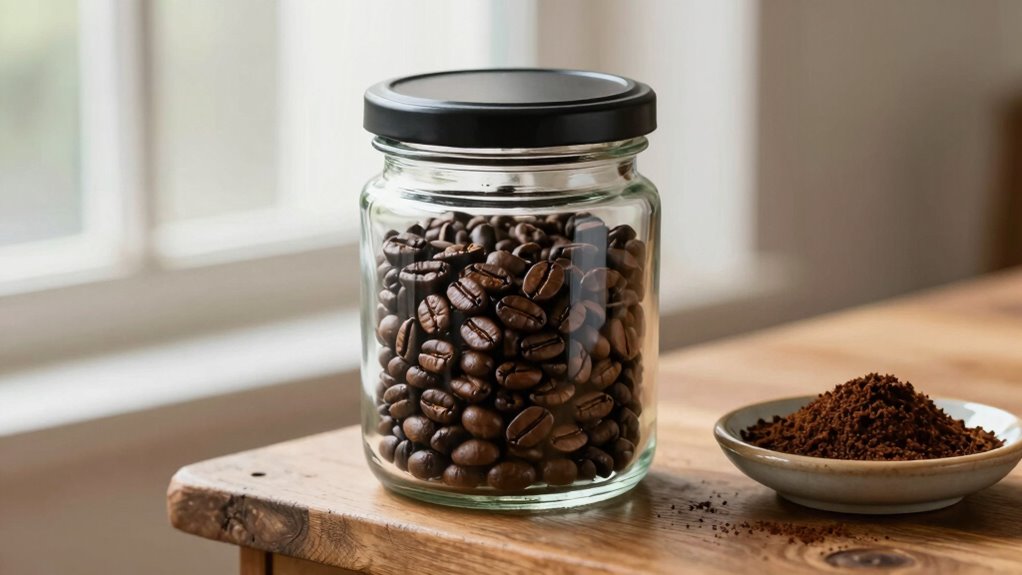 store coffee in airtight dark containers