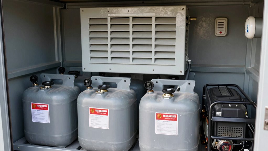 store fuel safely outdoors