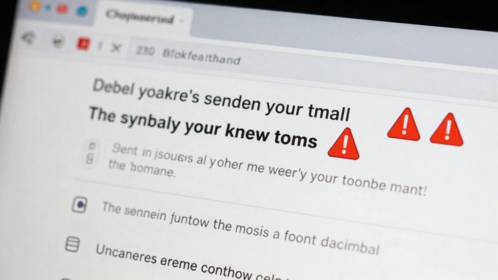 suspicious email warning signs