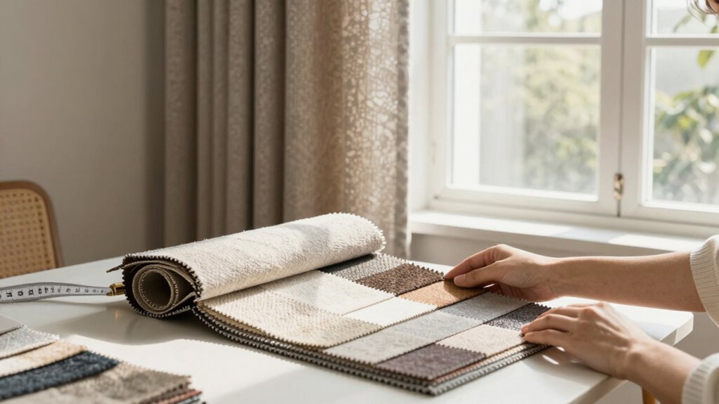 test fabric swatches physically