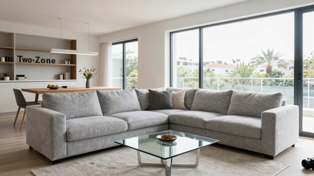 two zone living space strategy