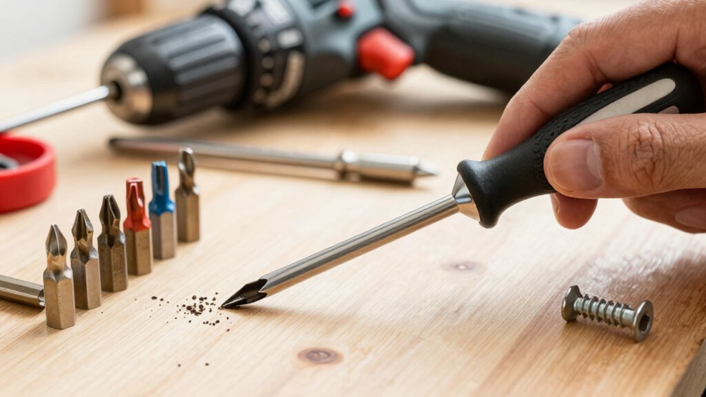 use correct screwdriver bits