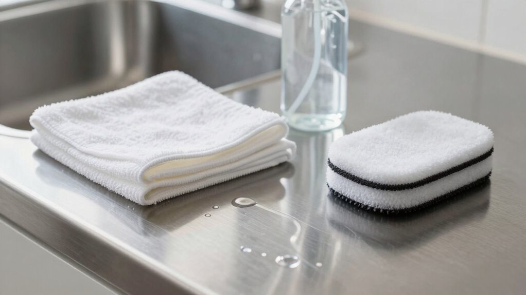 use soft cloths and polish